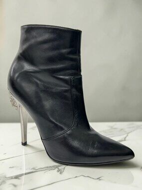 Versus Versace Lion Head Ankle Boots, New and Pristine, Size 39.5 EU